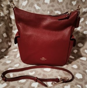 Coach Pennie Shoulder Bag - Cherry/Gold